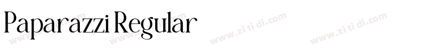 Paparazzi Regular字体转换